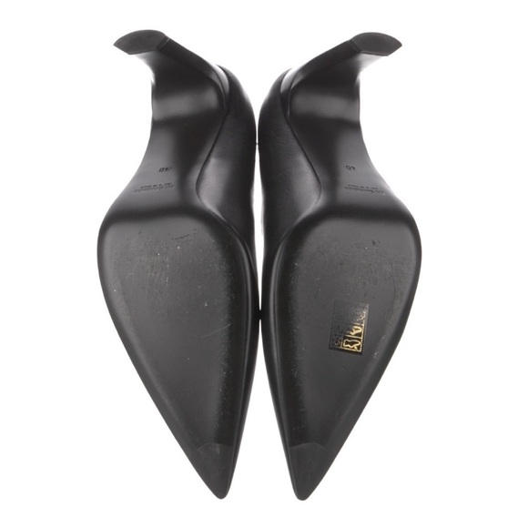 Jil Sander | SSENSE Exclusive Black Ankle Strap Leather Pumps - Size IT 40 - Picture 6 of 9